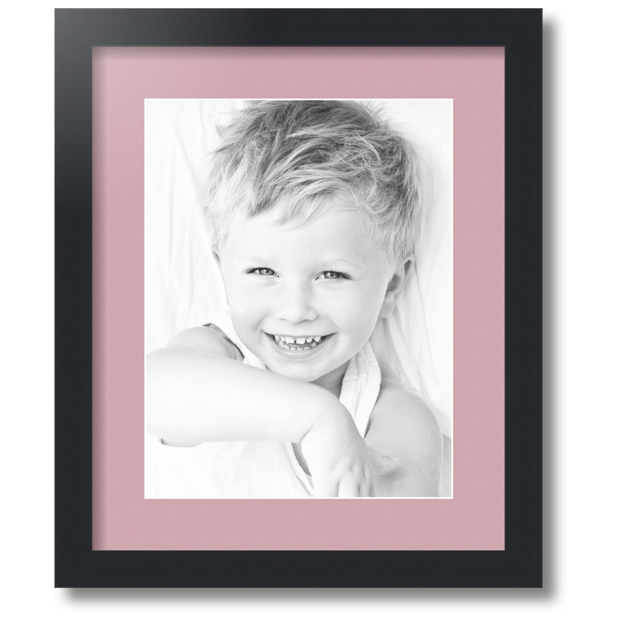 ArtToFrames Collage Photo Picture Frame with 1 - 10x13 inch Openings, Framed in Black with Over 62 Mat Color Options and Regular Glass (CSM-3926-641)